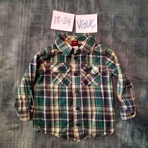 18-24 Tea Collection flannel shirt